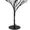 39&#x22; LED Lighted Black Halloween Twig Tree, Warm White Lights